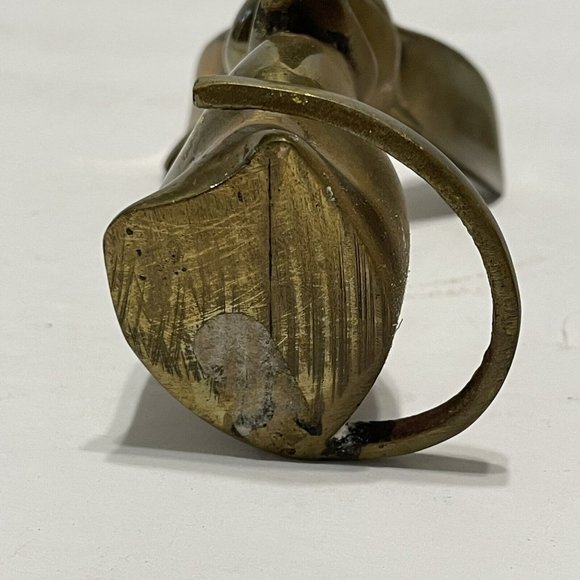 Vintage Brass Mouse Big Ears Long MCM Figurine Paperweight Mid Century Modern - Picture 4 of 8